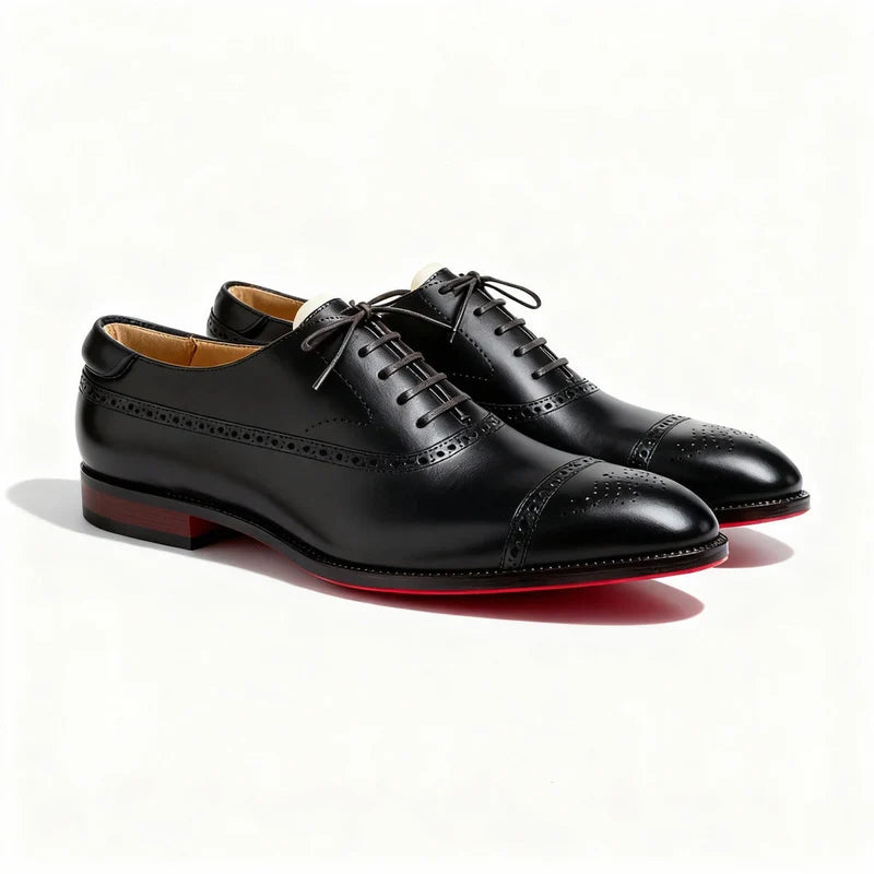 Classic Leather Brogue Oxford Shoes