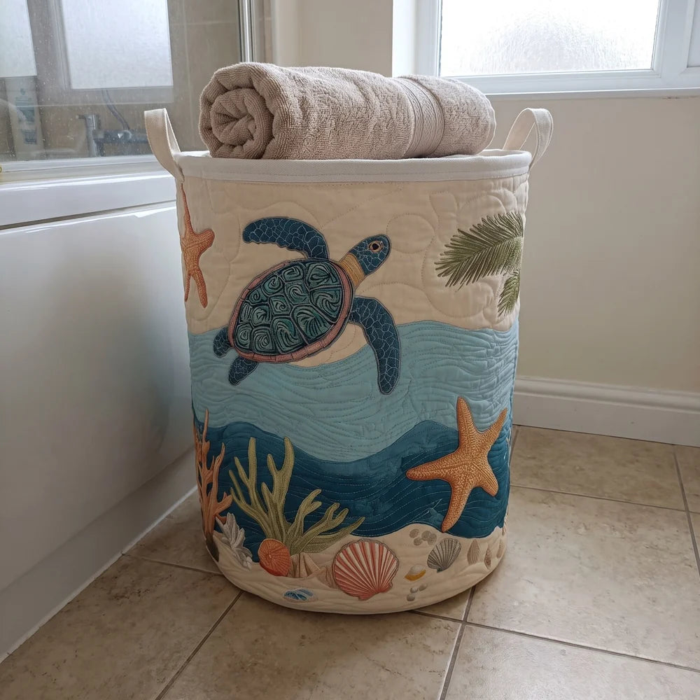 COASTAL HARMONY LAUNDRY BASKET
